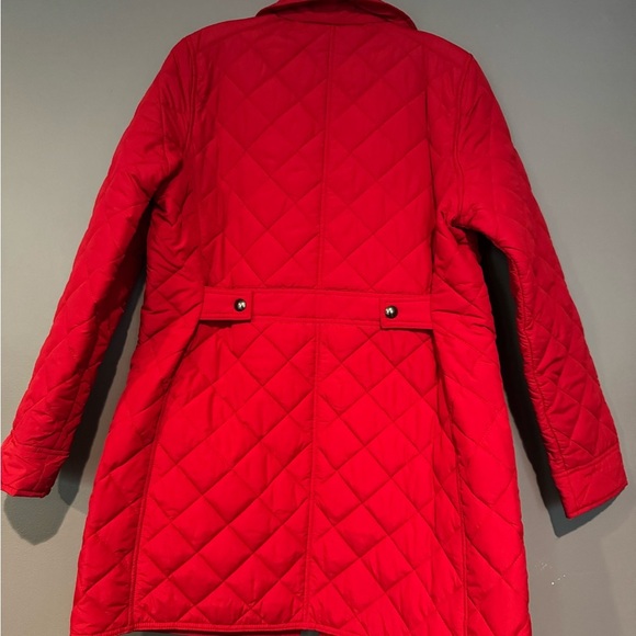 Lauren Ralph Lauren Red Puffer Jacket with Classic Style - Picture 6 of 8